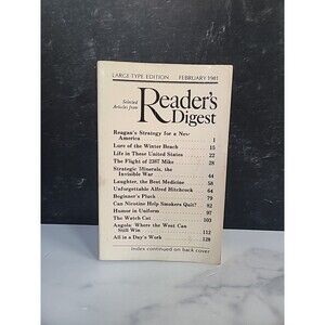 Reader's Digest February 1981 Large-Type Edition
